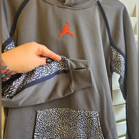 Jordan Gray and Red Hoodie - Picture 5 of 5